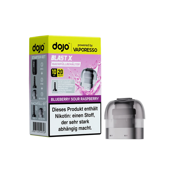 Vaporesso - Dojo Blast X - Pod 10ml - Blueberry Sour Raspberry - 20mg