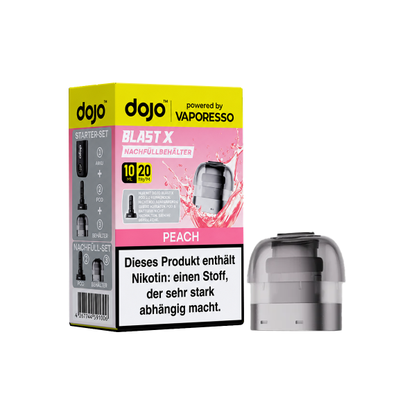Vaporesso - Dojo Blast X - Pod 10ml - Peach - 20mg