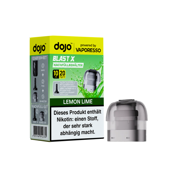 Vaporesso - Dojo Blast X - Pod 10ml - Lemon Lime - 20mg