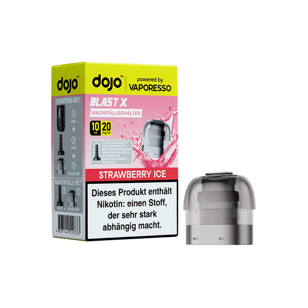 Vaporesso - Dojo Blast X - Pod 10ml - Strawberry Ice - 20mg