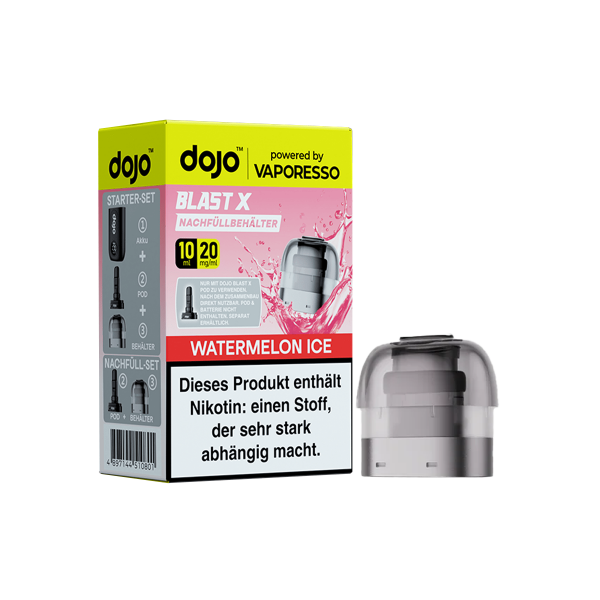 Vaporesso - Dojo Blast X - Pod 10ml - Watermelon Ice - 20mg