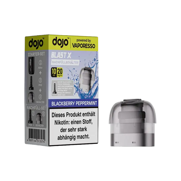 Vaporesso - Dojo Blast X - Pod 10ml - 20mg Blackberry Peppermint