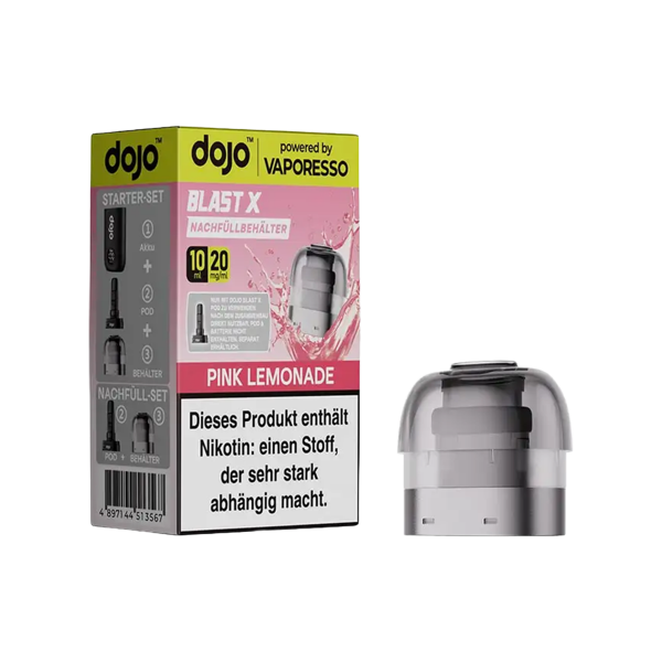 Vaporesso - Dojo Blast X - Pod 10ml - 20mg Pink Lemonade