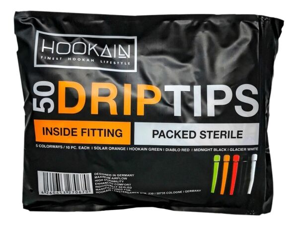 Hookain - Drip Tips - Hygienemundstücke - 50 Stk.